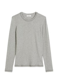 ROUNDNECK FLATLOCK - Topper langermet - stone melange