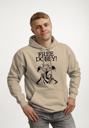 HARRY POTTER FREE DOBBY - Sweat à capuche - sand