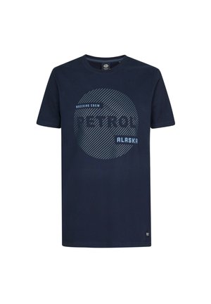 Print T-shirt - dunkelblau