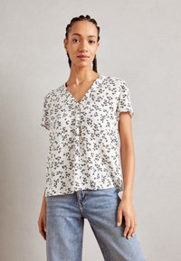 Esprit V NECK - T-shirt con stampa - off white