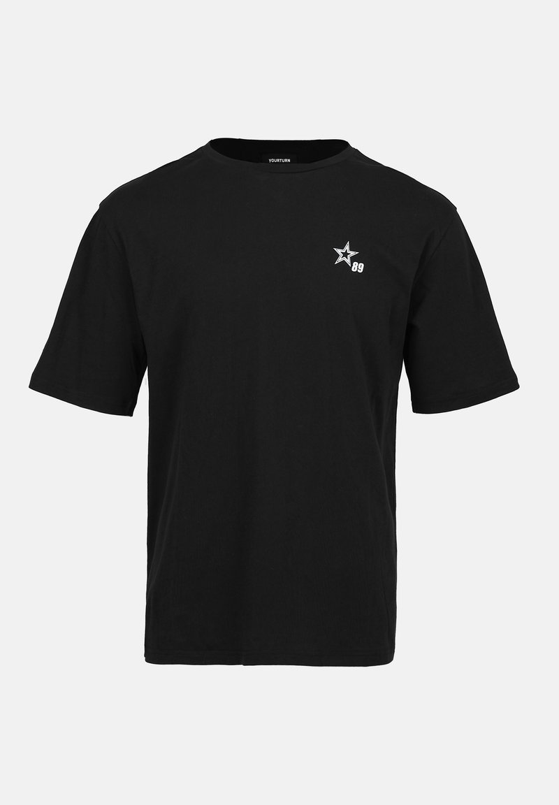 YOURTURN T-shirt print zwart YOURTURN T-shirt print zwart