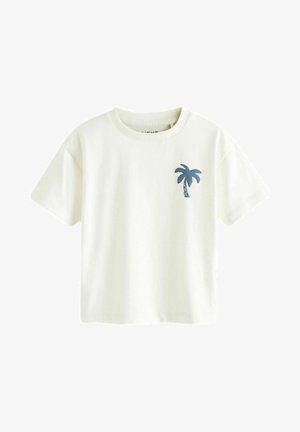 SIMPLE SHORT SLEEVE - Nyomott mintás póló - white