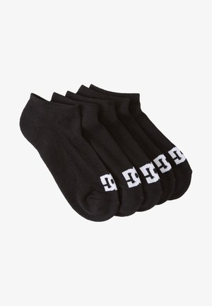 Calcetines negros hasta el tobillo empaquetados en un juego de seis. Presentan un detalle del logo blanco en la zona del tobillo. Están hechos de un material de algodón suave y elástico.