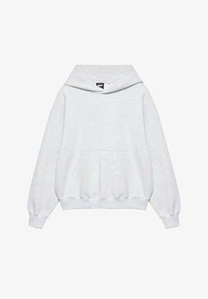 PULL&BEAR, BOXY FIT WITH HOOD - HOODIE - Hoodie - light grey