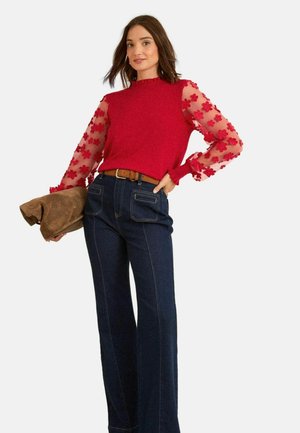 REGULAR FIT - Pulóver - red d flower