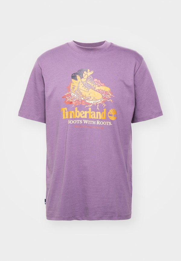 FRONT BOOT GRAPHIC TEE - Print T-shirt - vintage violet3