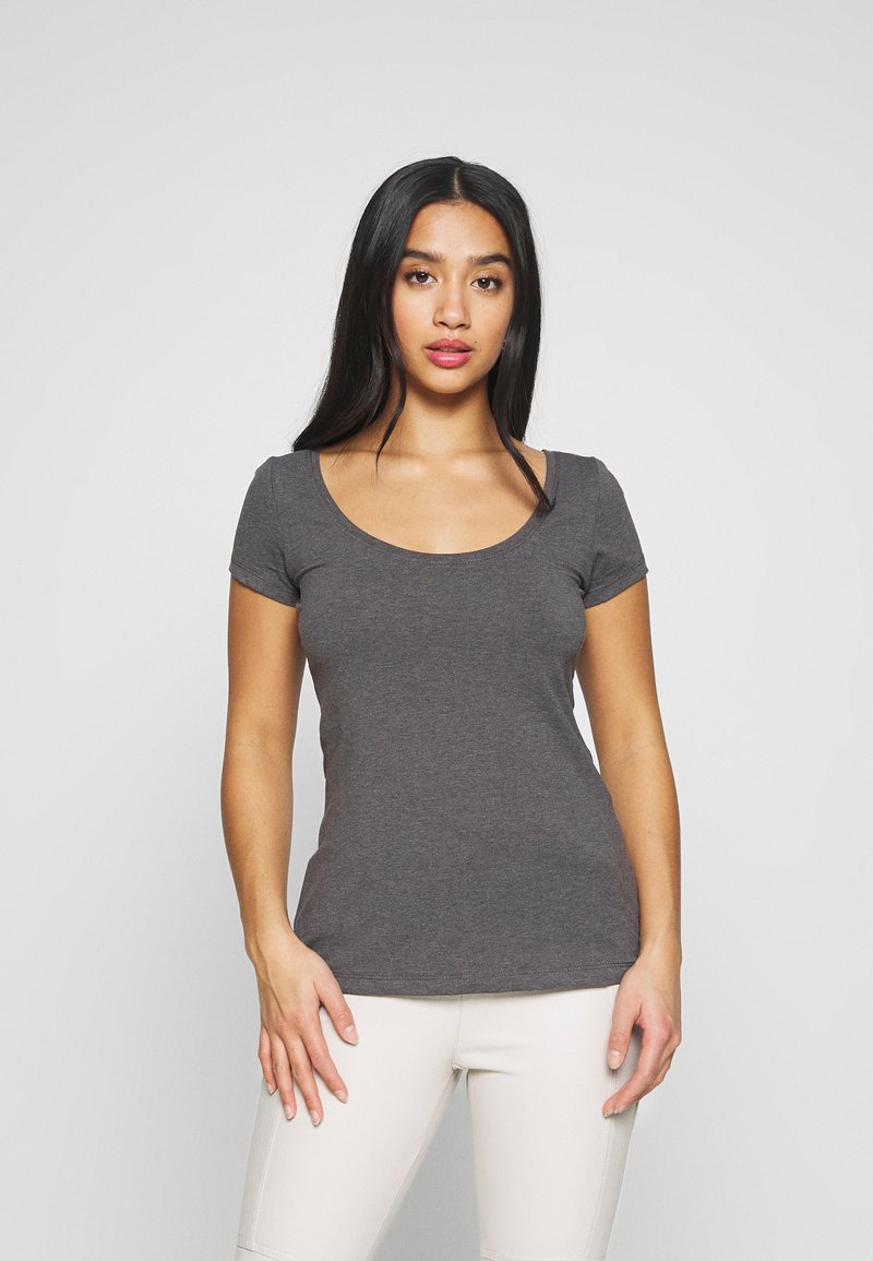 Damen T-Shirts | Anna Field Petite 3 PACK T-Shirt basic white/black/dark grey/weiß - AR83714 Damen T-Shirts | Anna Field Petite 3 PACK T-Shirt basic white/black/dark grey/weiß - AR83714