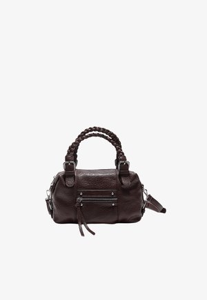 Stradivarius, BRAIDED HANDLE BOWLING BAG - Sac à main - dark brown