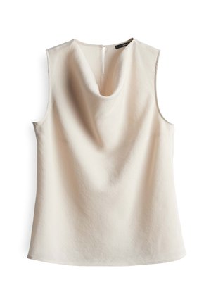 someday. REGULAR FIT WATERFALL - Bluse - natural glaze