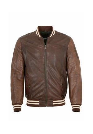 Mark Maddox, HJM-89 COLLAGE - Bomberjacke - dunkelbraun antik