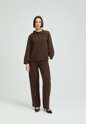 PHOCUS - Stoffhose - dark chocolate