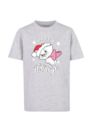 ARISTOCATS MARIE - HAPPY HOLIDAYS - Print T-shirt - heather grey