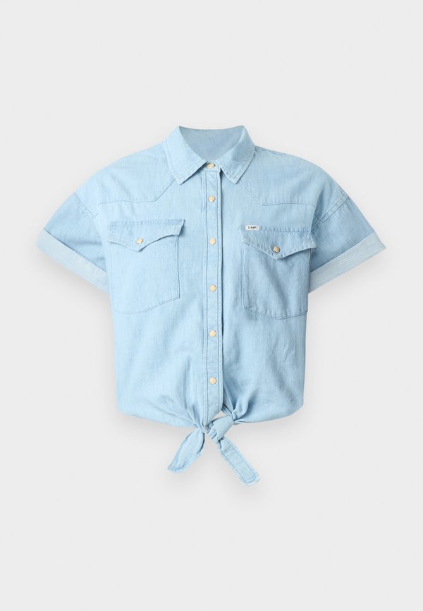 CROP TIED WESTERN SHIRT - Button-down blouse - light mood4