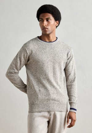 Scotch & Soda REGULAR FIT CREW NECK - Jumper - plaza taupe melange