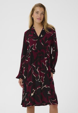 Kaffe Vestito casual - windsor wine black flower