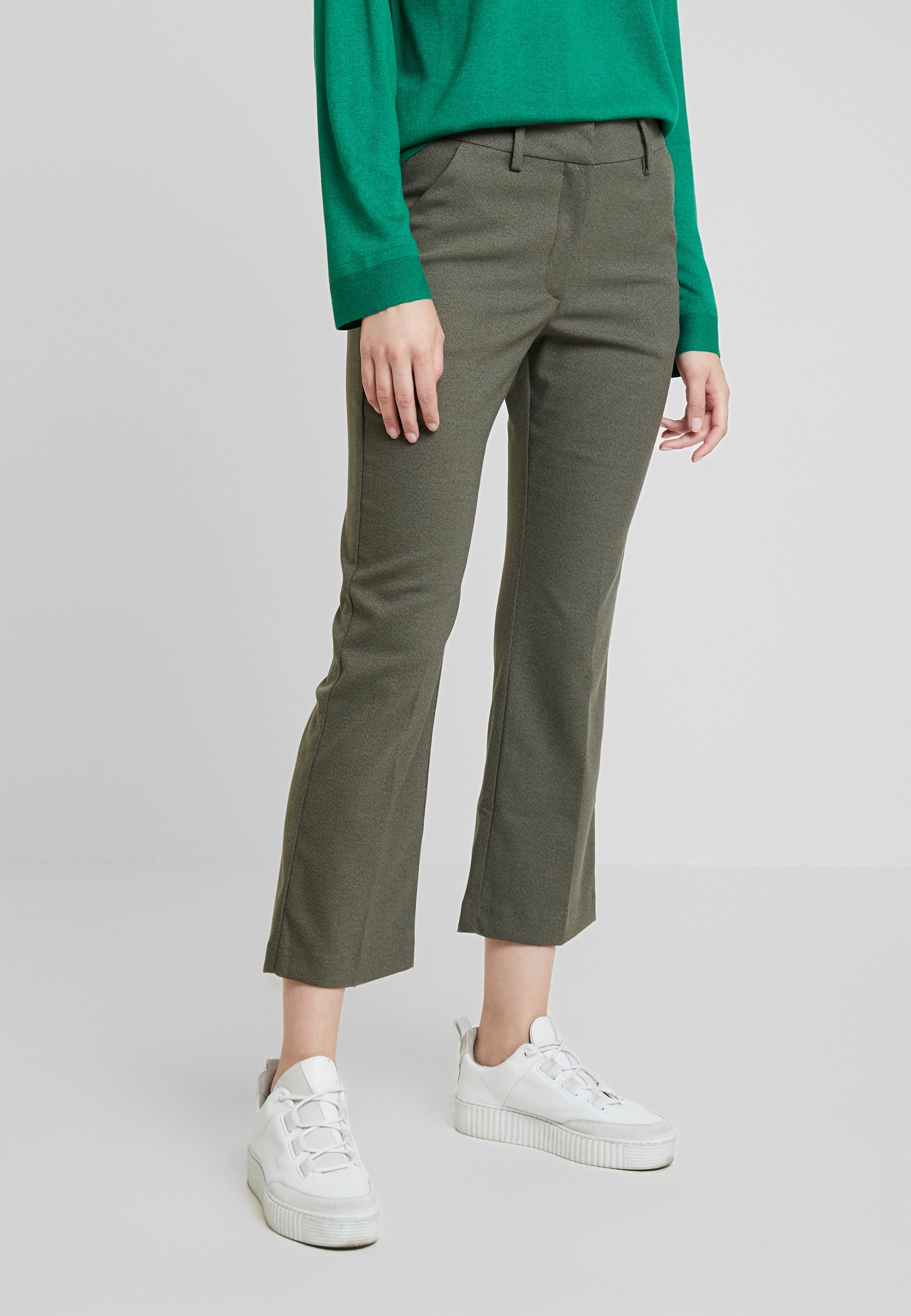 Fiveunits CLARA CROPPED Bukse army theory Zalando.no Fiveunits CLARA CROP Bukse white Zalando.no