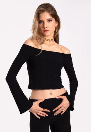 THE-ARE CON HOMBROS AL DESCUBIERTO - T-shirt à manches longues - black