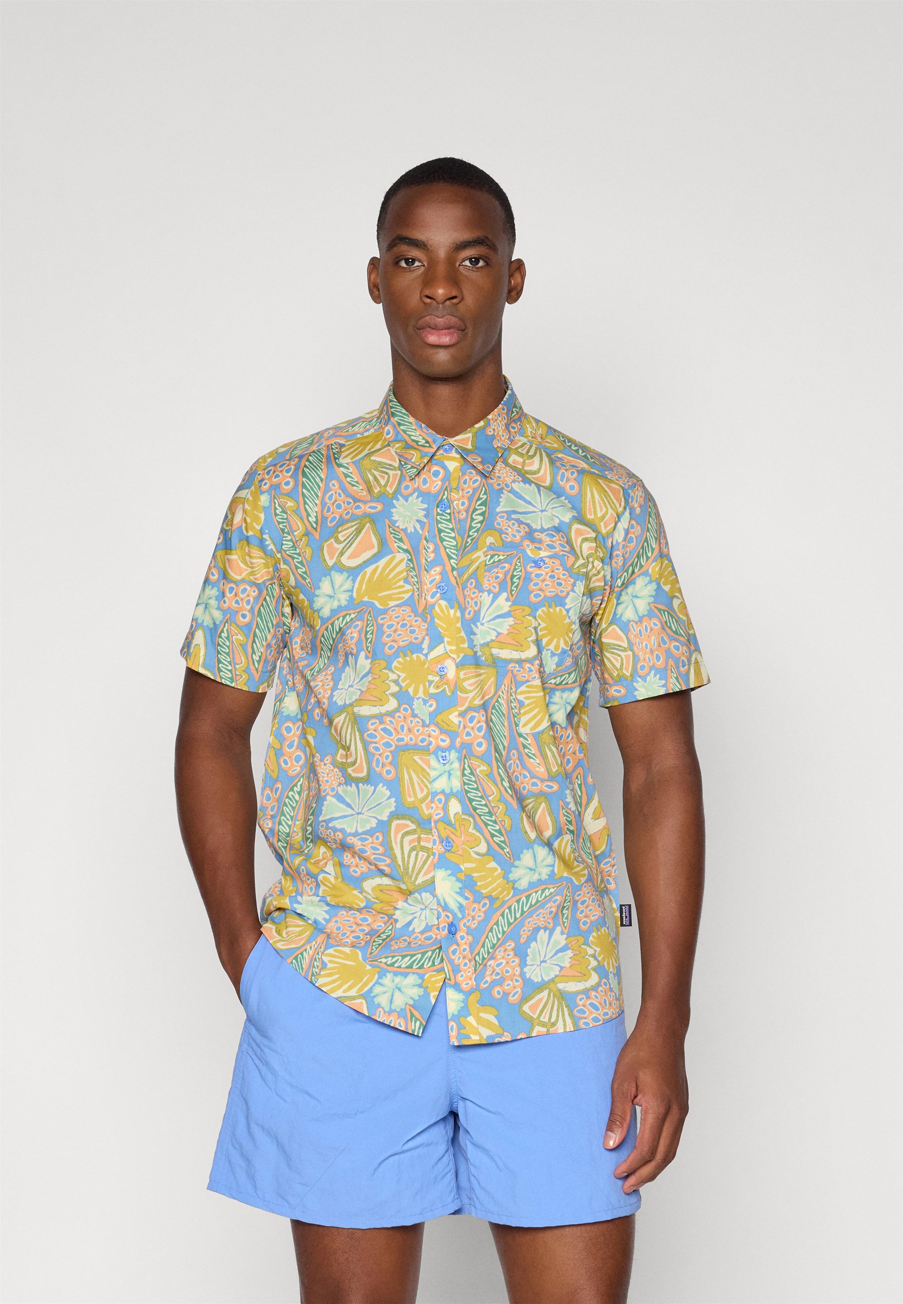 Patagonia GO TO SHIRT - Shirt - flourish/abundant blue/royal blue