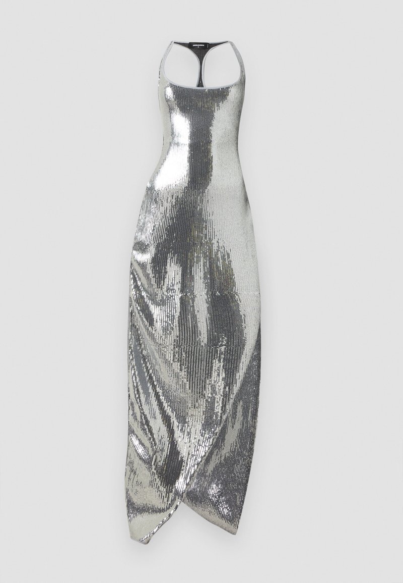Dsquared2 Maxi-jurk zilverkleurig