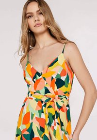 Apricot COLOURBLOCK LEAF MINI - Freizeitkleid - green