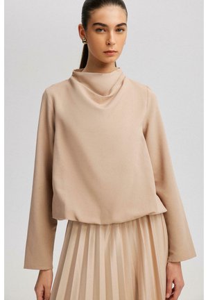 Touché Privé COWL NECKLINE - Bluse - mink
