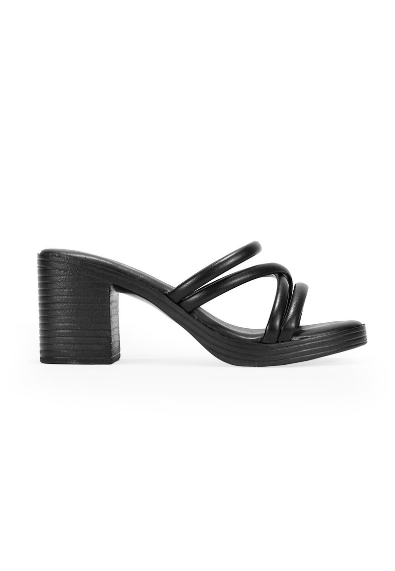 Bosanova CON  EFECTO MADERA - Heeled mules - black