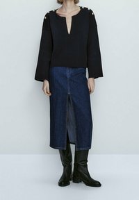 Massimo Dutti Strickpullover - dark blue