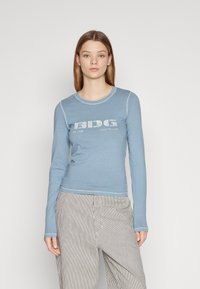 BDG Urban Outfitters - STENCIL LOGO BABY TEE - Topper langermet - grey Miniatyrbilde 1