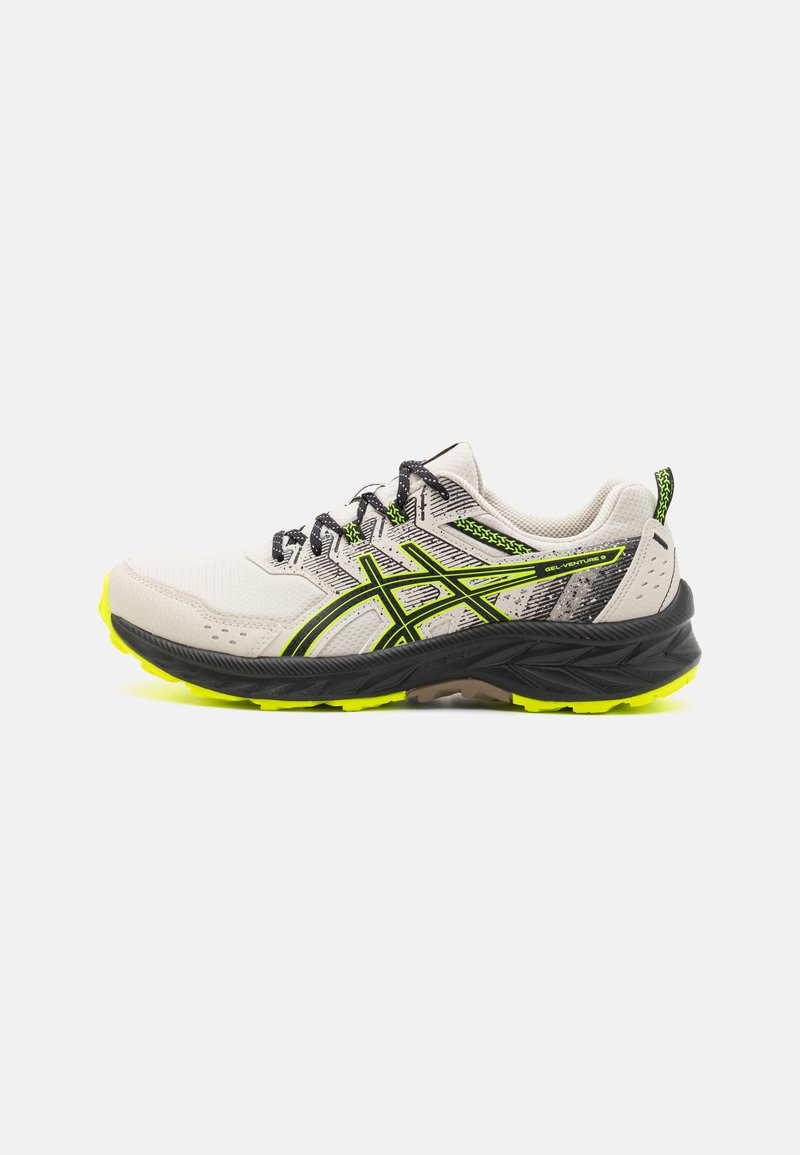 ASICS GEL-VENTURE 9 - Trail hardloopschoenen - oatmeal/safety yellow