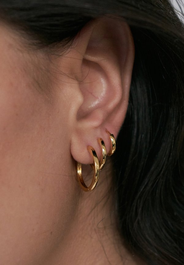 3-PACK BASIC  - Ohrringe - guldfärg