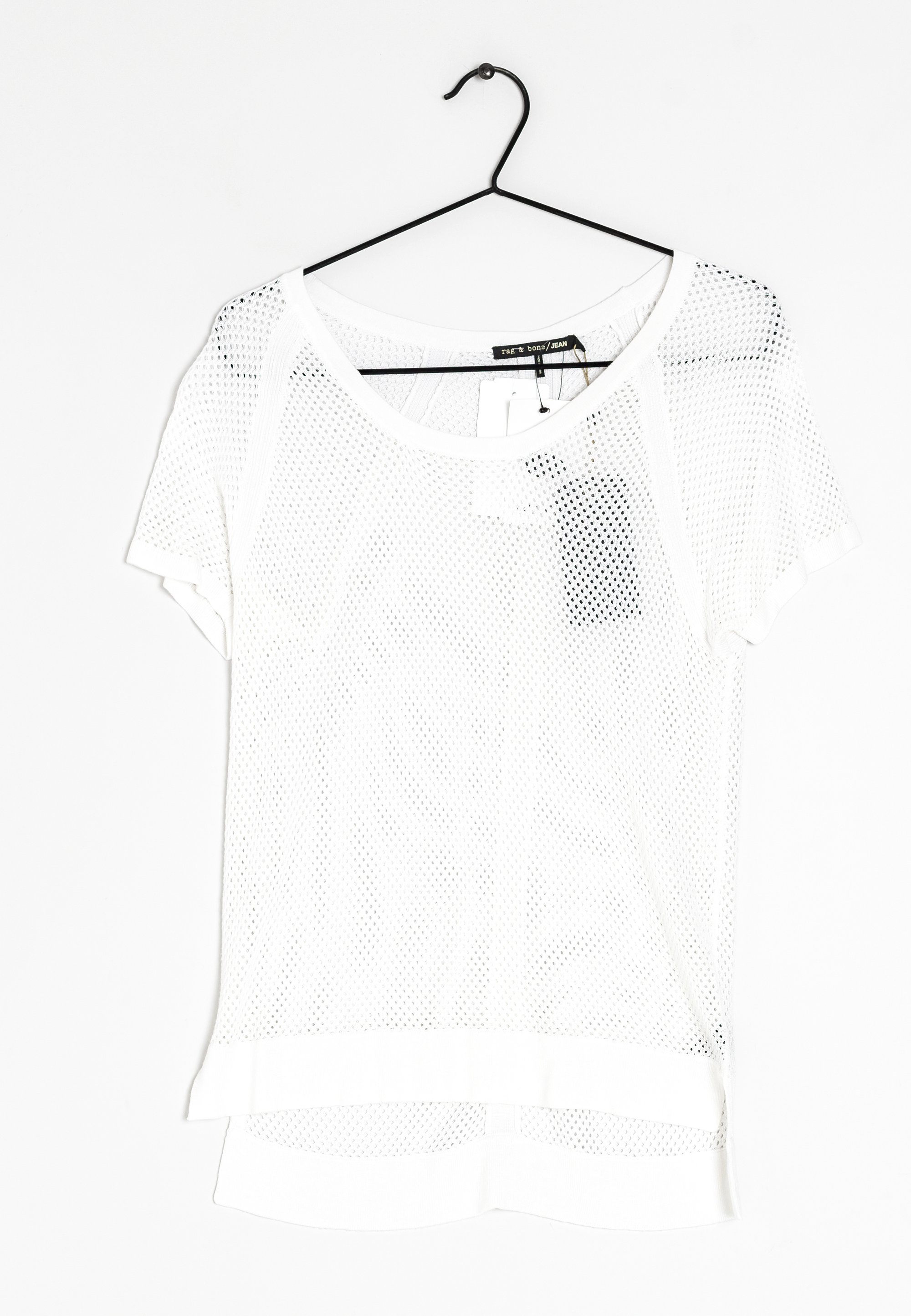 rag bone Basic T-shirt white (Pre-owned) Zalando