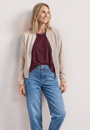 Street One, LANGARM BLOUSON MIT ZIPPER - Kevyt takki - clay sand