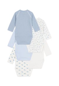 Petit Bateau NEWBORN 5 PACK UNISEX - Body - white/skyblue