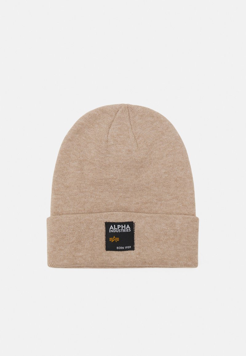 Alpha Industries - LABEL BEANIE UNISEX - Gorro - vintage sand, Ampliar