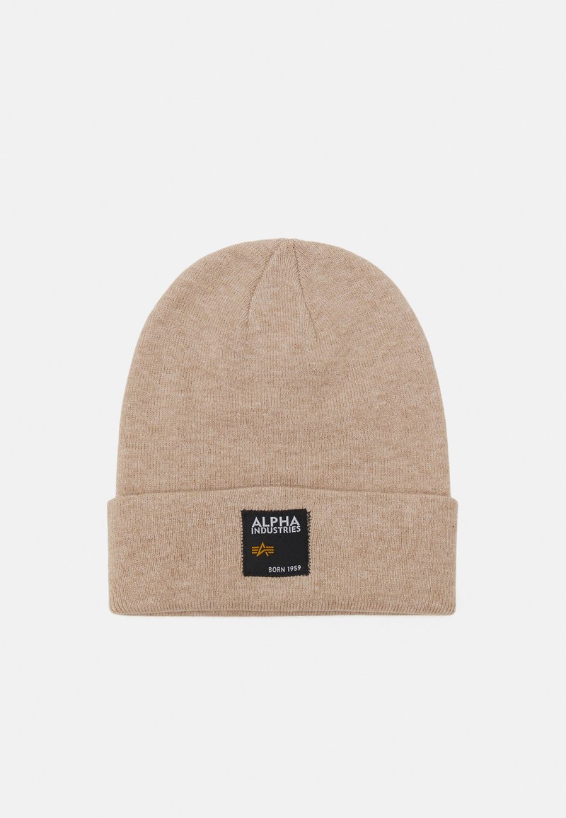 Alpha Industries LABEL BEANIE UNISEX - Berretto - vintage sand