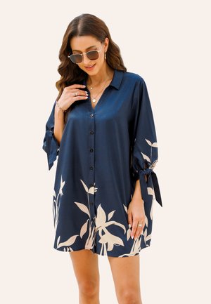 FLORAL - Robe chemise - dark blue