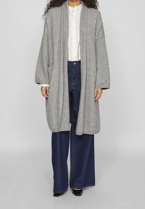Cardigan - mottled light grey
