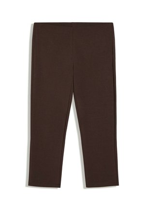 Bershka, CAPRI - TROUSERS - Pantalon classique - dark brown