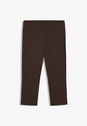 Bershka, CAPRI - TROUSERS - Pantalon classique - dark brown