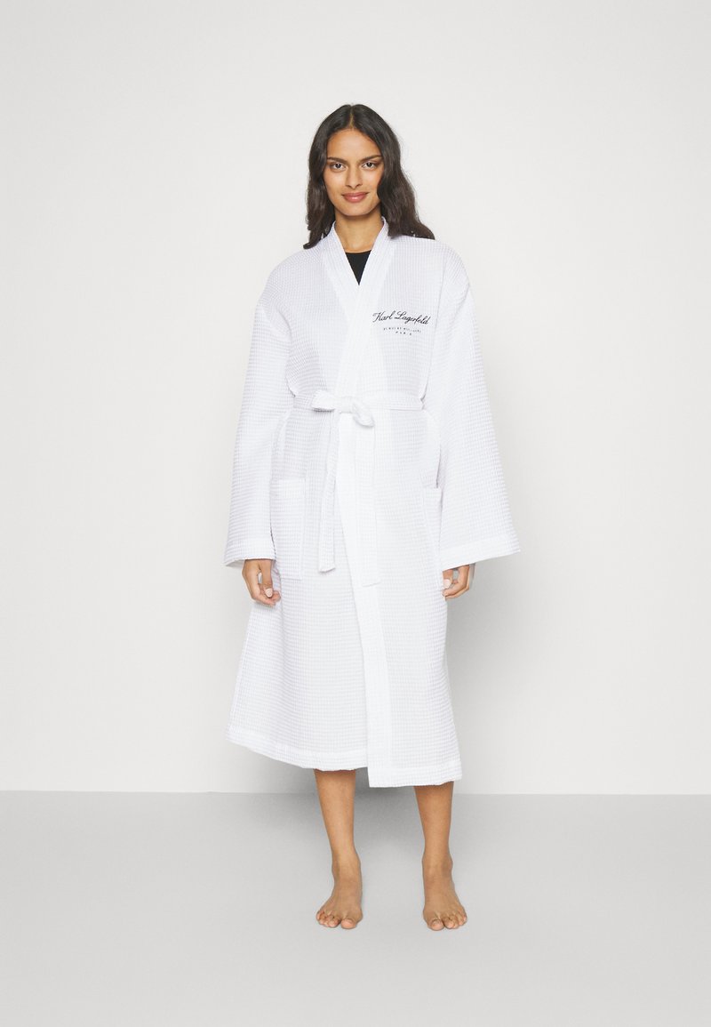KARL LAGERFELD HOTEL BATHROBE Dressing gown white Zalando.ie