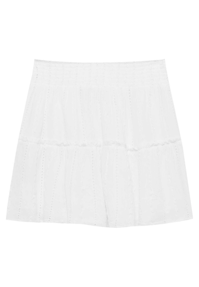 PULL&BEAR WITH RUFFLES. . Aline skirt white Zalando.de