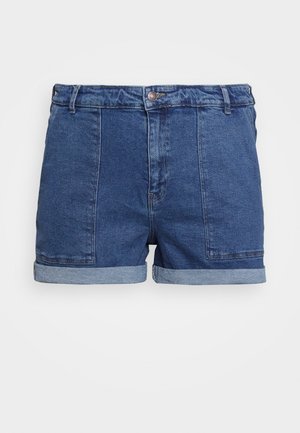 KATY NOOS - Denim shorts - medium blue denim