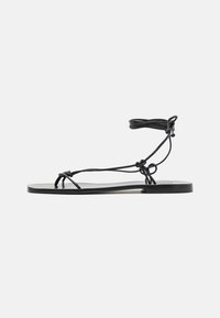MISTY - Sandales tongs - black