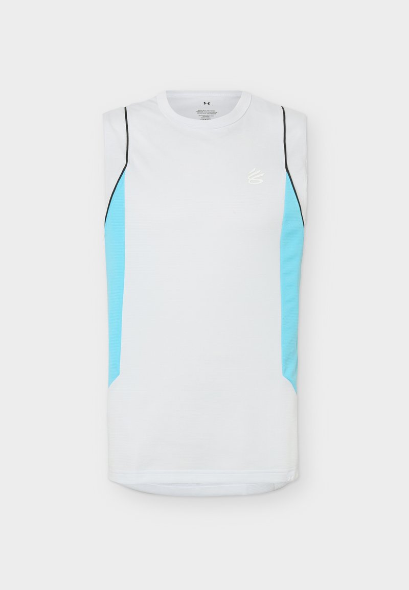 Under Armour HOOPS TRAINING TANK - Topper - distant gray/fresco blue ...