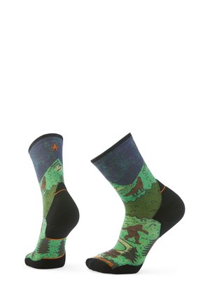 TARGETED CUSHION NEATURE PRINT CREW - Sportsstrømper - twilight blue