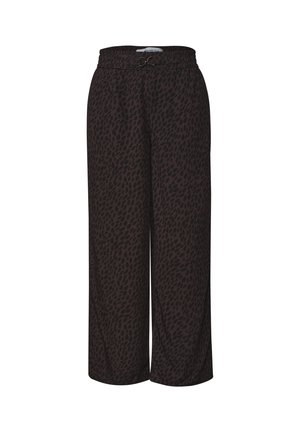 Street One, MID WAIST STRAIGHT LEG HOSE MIT PRINT - Pantalon classique - molten earth
