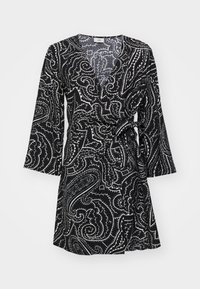 JDYPEPPER WRAP DRESS - Rochie de zi - black/eggnog