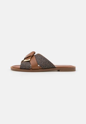ADDISON FLAT - Mules - brown/luggage