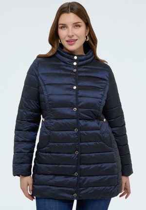 IMBOTTITA TRAPUNTATA CON CAPPUCCIO RIMOVIBILE - Wintermantel - blu