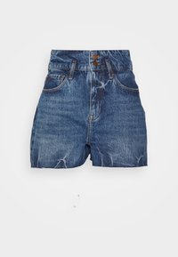 TASCHE - Denim shorts - indigo denim